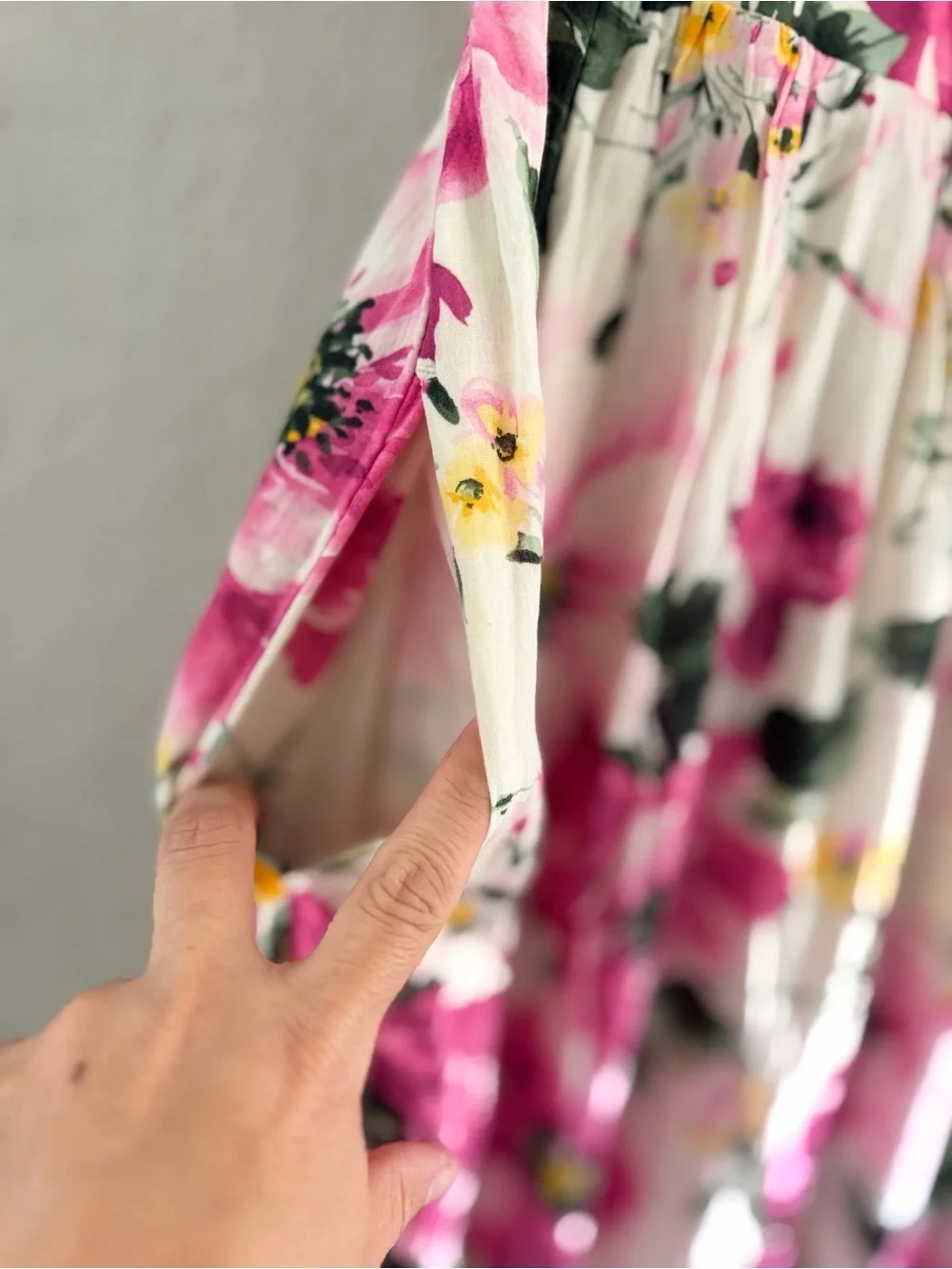 Abercrombie & Fitch tiered maxi dress with a pink floral print. Size small NWT